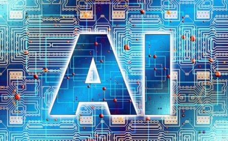 AI overlaid on network circuitry